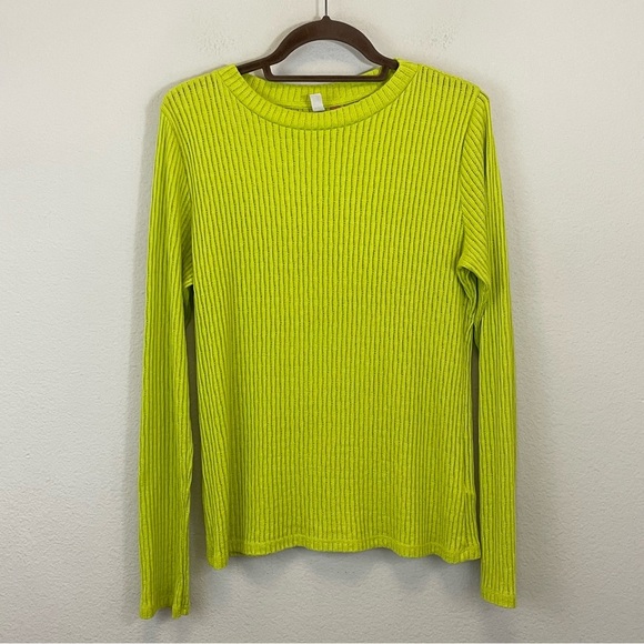 Anthropologie Pilcro Sheer Layering Long Sleeve Top Size Large - Picture 3 of 10